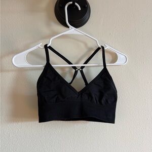 Lululemon Athletica Black Cross-Back Sports Bra